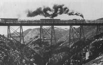 The new steel viaduct in 1903 Photo: N.Z Railway & Locomotive Soc. Inc.